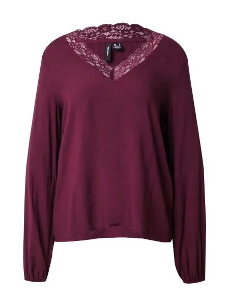 VERO MODA Bluză LILOU vin roșu