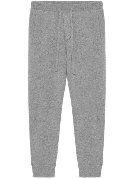 Pantaloni James Perse din cașmir gri