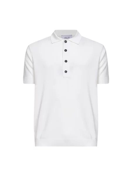 Koszulka polo D4.0 z krótkim rękawem biała