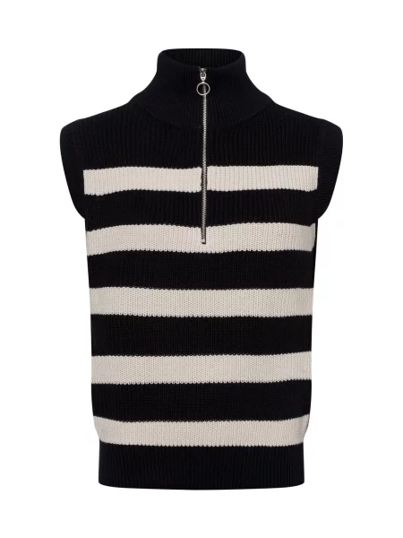 Franco Callegari kamizelka dzianinowa Kobiety w paski S czarny