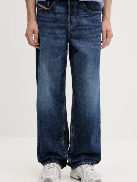 Diesel kavbojke relaxed kroja D-MACRO modra