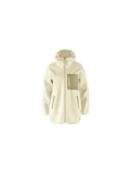 Fjällräven Vardag Pile Fleece Long W Kobiety Bluzy i bluzy z kapturem Fjällräven Size: XS biały