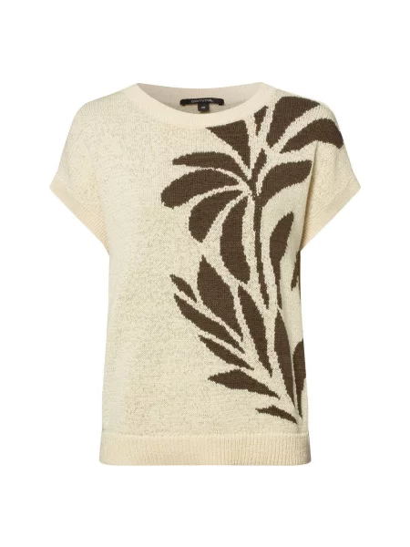 Comma Sweter Kobiety wzorzysty 34 beżowy