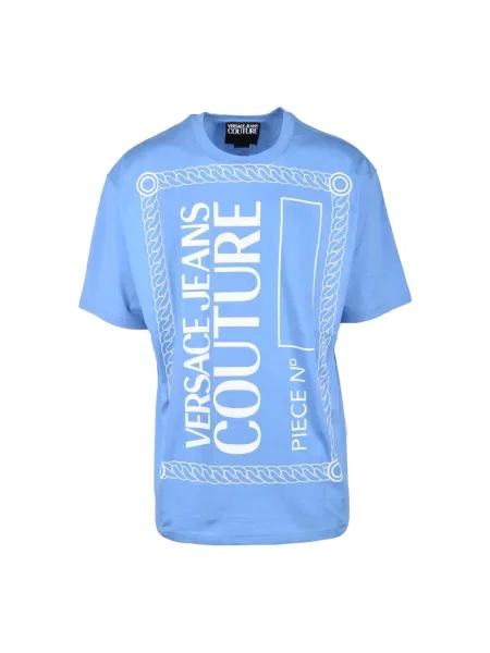 Koszulka Versace Jeans Couture niebieska