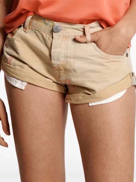 Pantaloni scurți One Teaspoon cu imagine cu imprimeu tropical