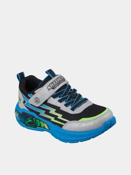 Дитячі Кросівки повсякденні Skechers LIGHT STORM 3 срібний текстиль/штучна шкіра