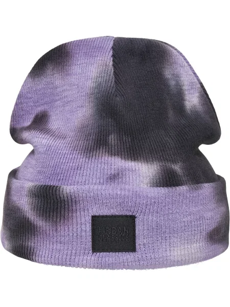 Čepice Dye Beanie fialová/tmavě šedá černý