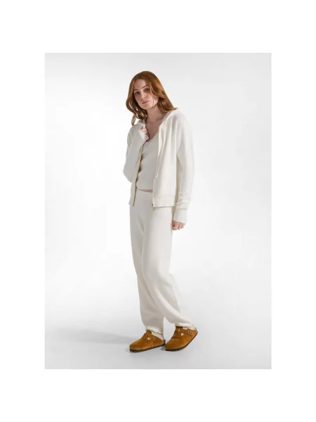 Pantaloni Deha tricotate alb