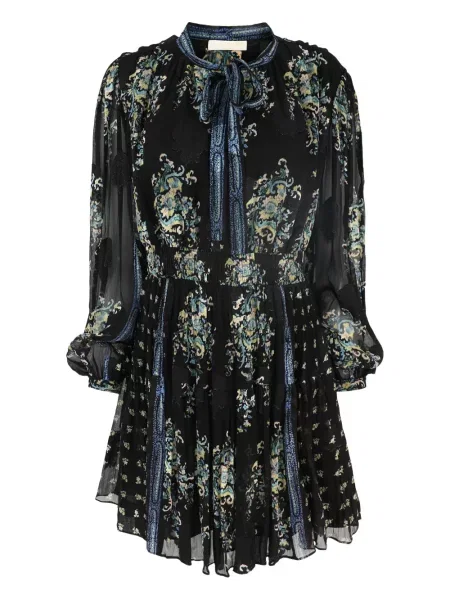 Długa sukienka maxi Ulla Johnson z nadrukiem z wzorem paisley czarna