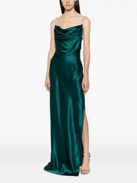 Rochie maxi Balmain cu bretele verde