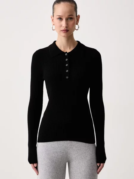 United Colors of Benetton pulover pentru femei cu amestec de lână negru