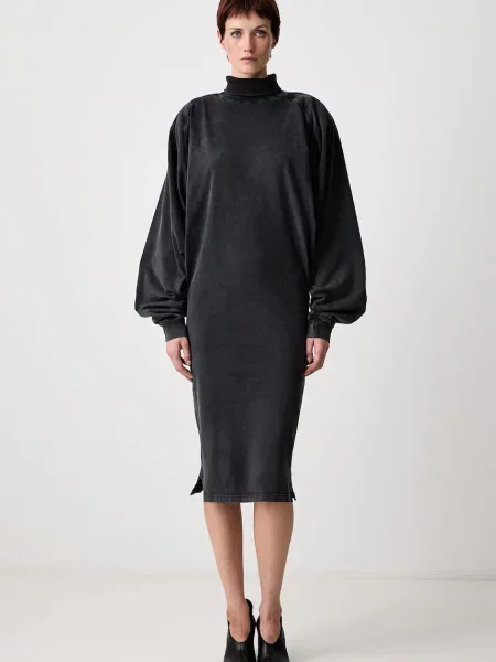 MUGLER rochie simplă din gri