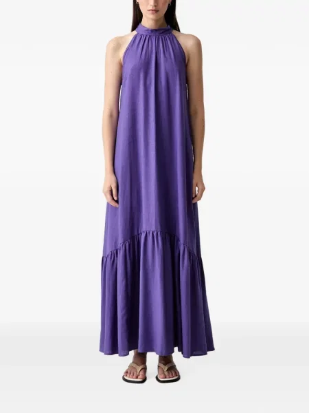 Rochie maxi Vicolo cu funde violet