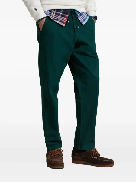 Μικρός κασκέτο Polo Ralph Lauren με χαμηλή μέση υφαίνω διαγωνίως πράσινο