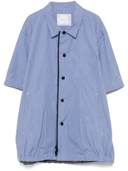 Cămașă Sacai cu dungi albastru