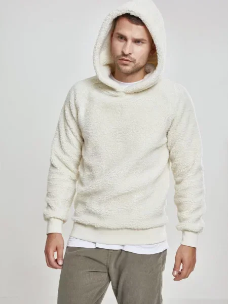 Суичър с качулка Urban Classics сиво