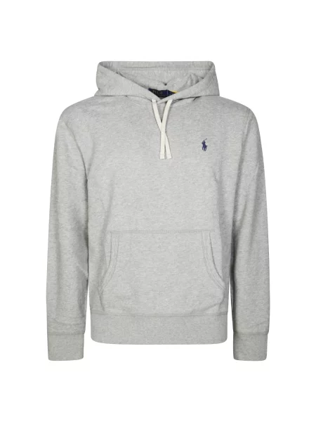 Bluza z kapturem Polo Ralph Lauren z kapturem szara