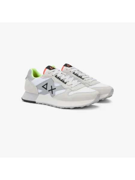 Sneakersy Sun68 skórzane białe