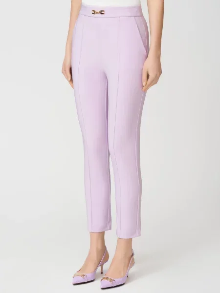 Брюки Elisabetta Franchi фиолетовые