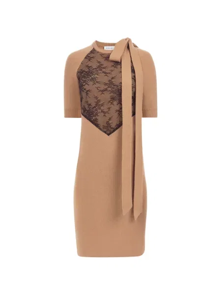 Rochie midi Nina Ricci cu funde din dantelă