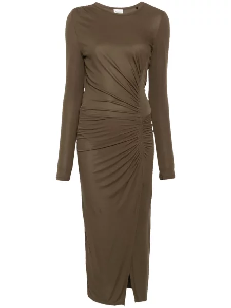 Rochie midi Marant Etoile până la genunchi de costum verde