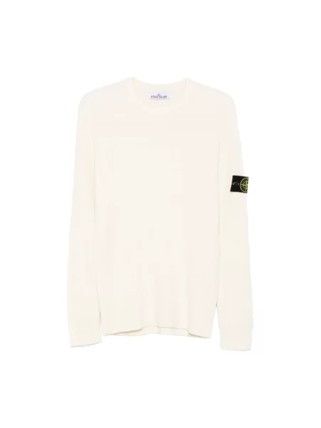 Sweter Stone Island z kamieniami biały