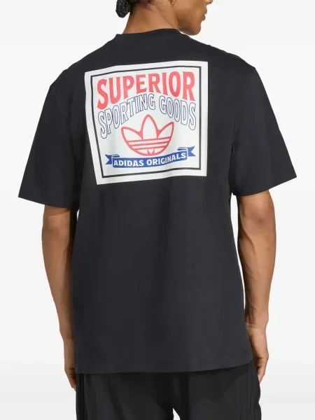 Tricou Adidas din piele de căprioară albastru