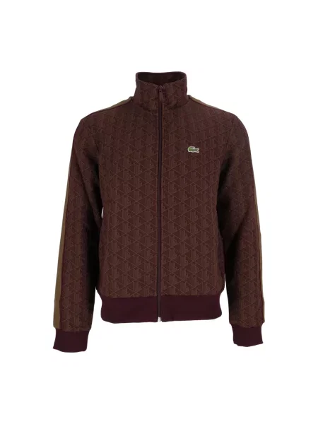 Bluza rozpinana Lacoste brązowa
