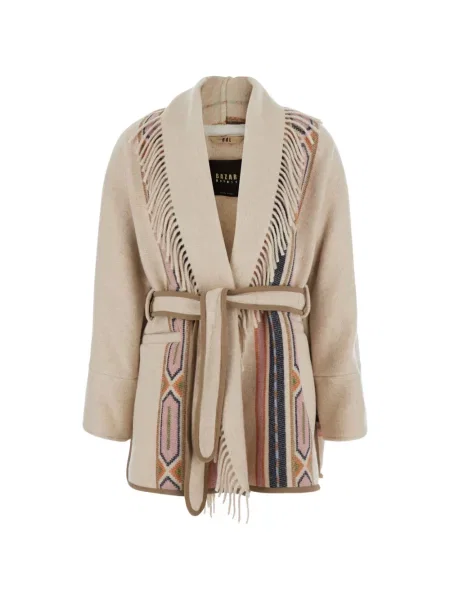 Cardigan Bazar Deluxe cu franjuri cu imprimeu geometric