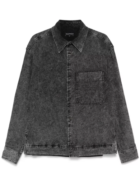 Geacă de blugi Emporio Armani negru