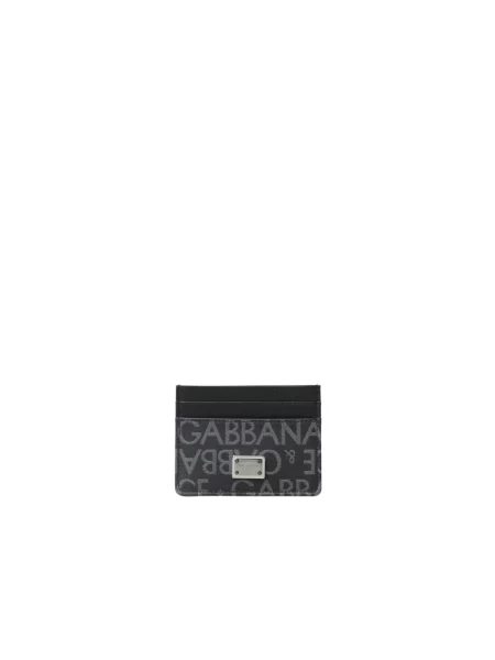 Portfel Dolce And Gabbana żakardowy czarny