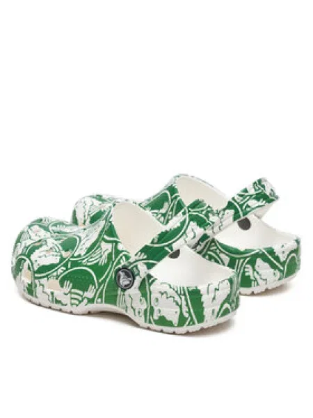 Crocs Natikači Classic Duke Print Clog K zelena