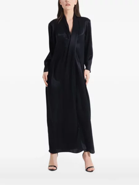 Rochie maxi Tessitura de mătase negru