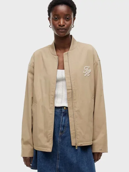 Бомбер Tommy Hilfiger бежевий