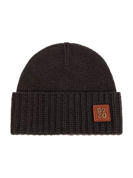 Czapka Dsquared2 z logo brązowa