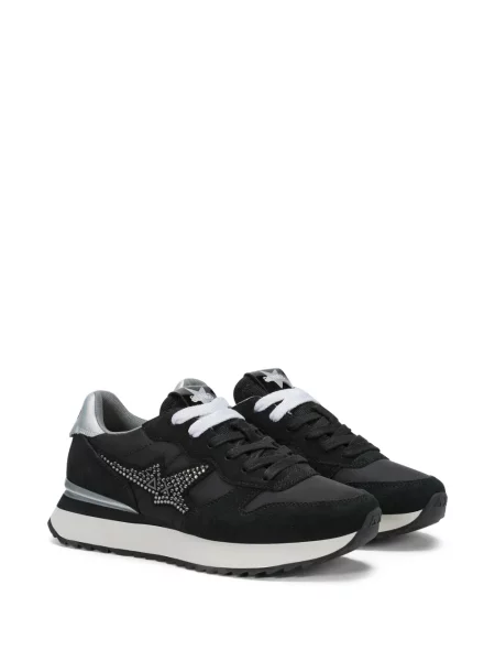 Sneakerși Sun68 din piele negru