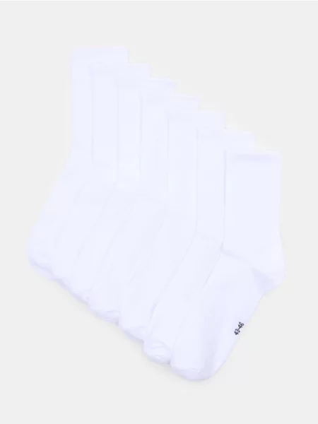 Sinsay Długie skarpetki OEKO-TEX 7 pack biały