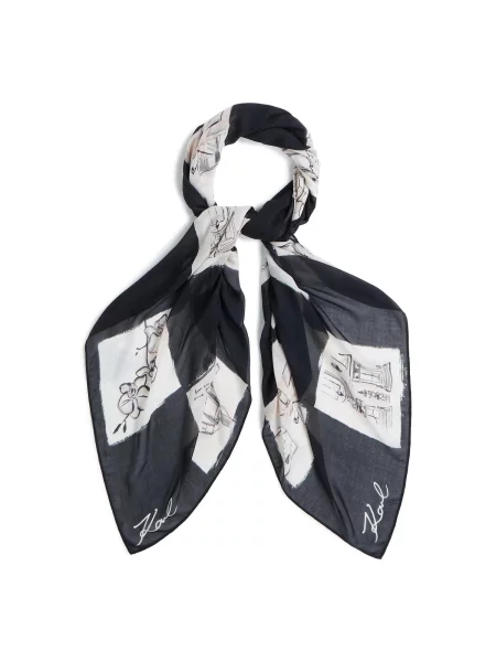 Fular Karl Lagerfeld negru