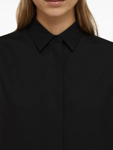 Копринена дълго риза Jil Sander черно