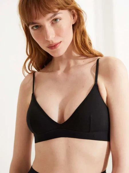 Сутиен women'secret с изчистен дизайн черно