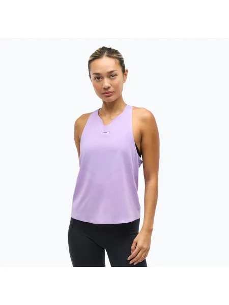 Дамска тениска за бягане HOKA Race Day Singlet aster flower виолетово