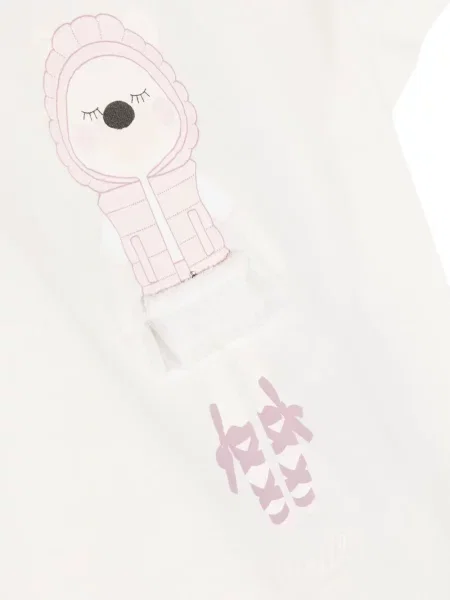 Koszulka dziecięca Moncler Enfant biała