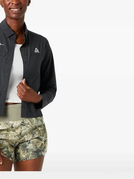 Decupat cămașă Nike cu imagine tricotate gri