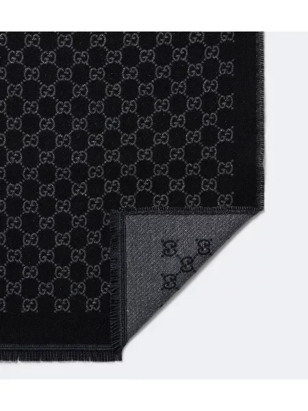 Fular Gucci de lână negru