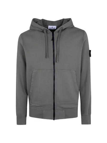 Hanorac cu glugă Stone Island cu strasuri verde