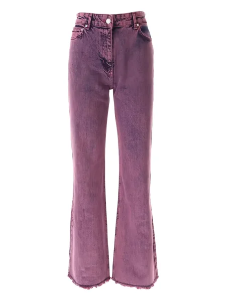 Spodnie Moschino Jeans fioletowe