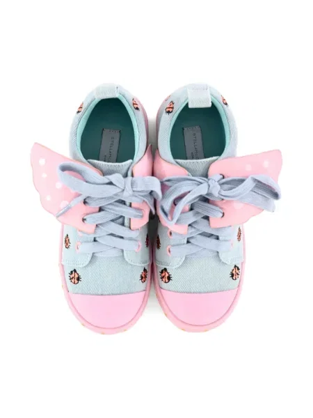 Sneakersy dziecięce Stella Mccartney niebieskie
