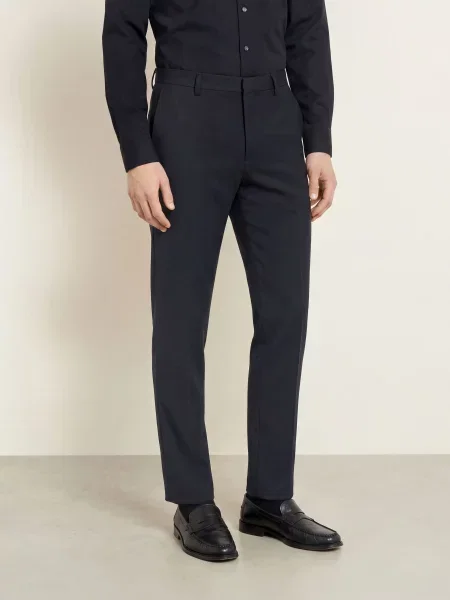 Hugo Oblekové Kalhoty Hesten Extra Slim Fit dark blue modré