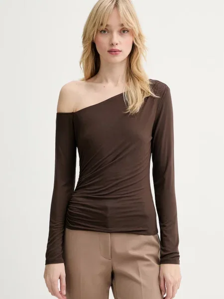 Guess longsleeve KASSADEE brązowy