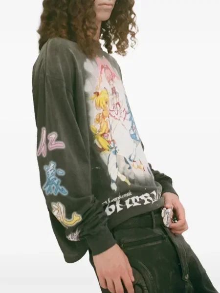 Tricou Takashi Murakami cu imagine negru